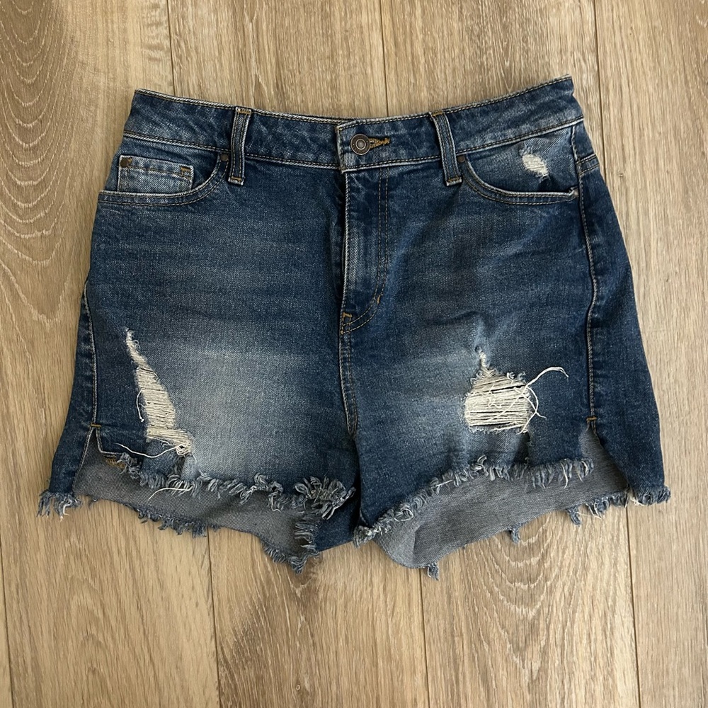 Guess high waisted denim shorts